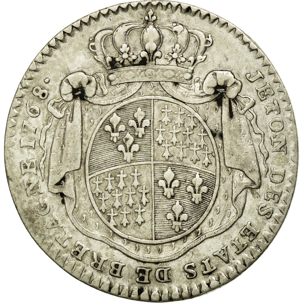 France, Token, Royal, 1768, EF(40-45), Silver, Feuardent:8778