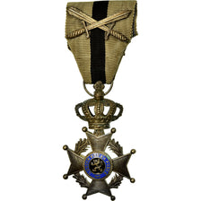 Bélgica, Ordre de Léopold II, medalla, Excellent Quality, Bronce plateado, 45