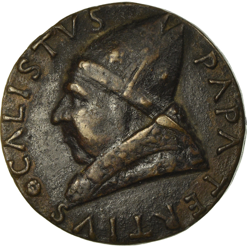 Vatican, Medal, Etats du Pape, Pape Calixte III, 1455-1458, GUAZZALOTTI Andrea