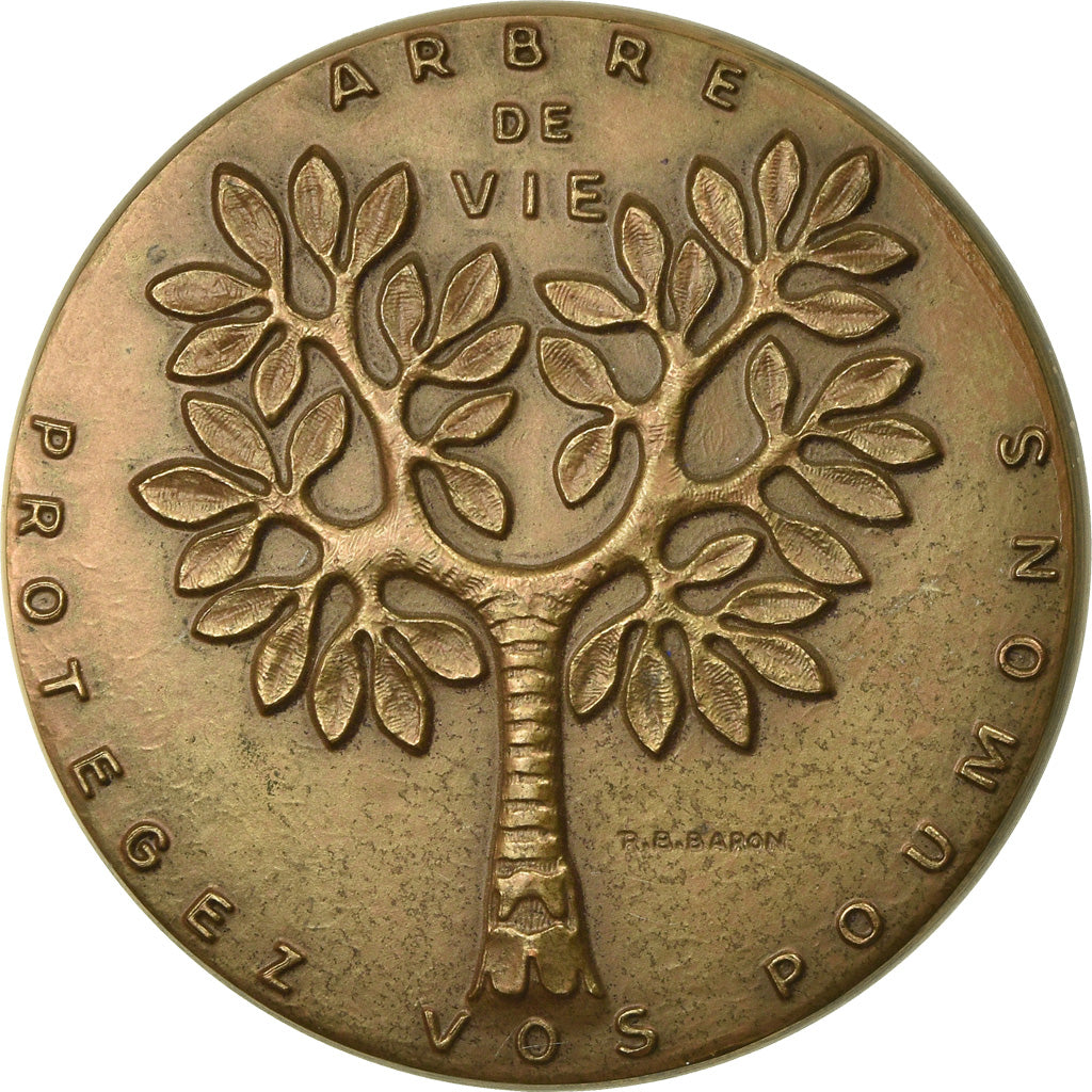 France, Médaille, Comité National contre la Tuberculose, 1977, Baron, SPL