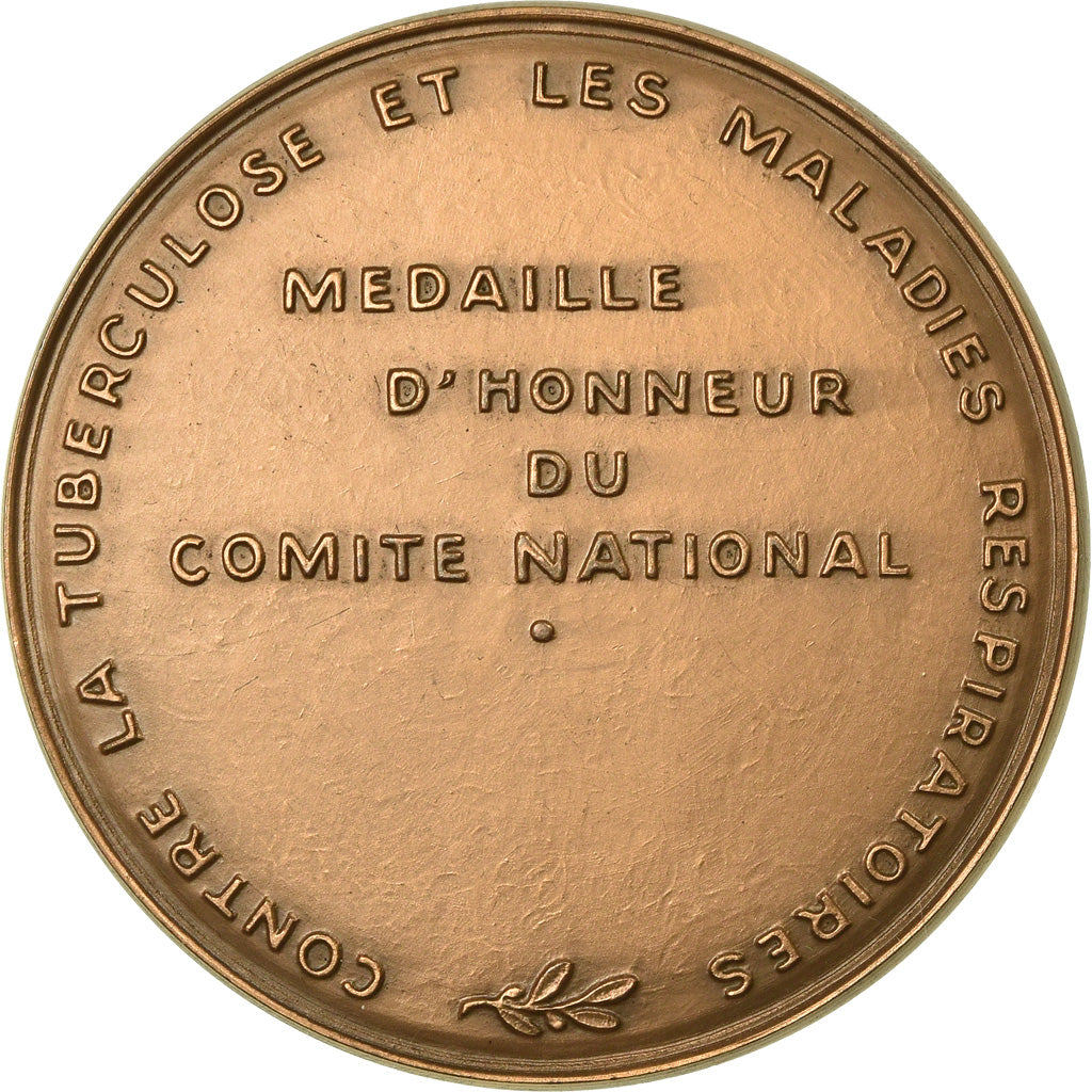 France, Médaille, Comité National contre la Tuberculose, 1977, Baron, SPL