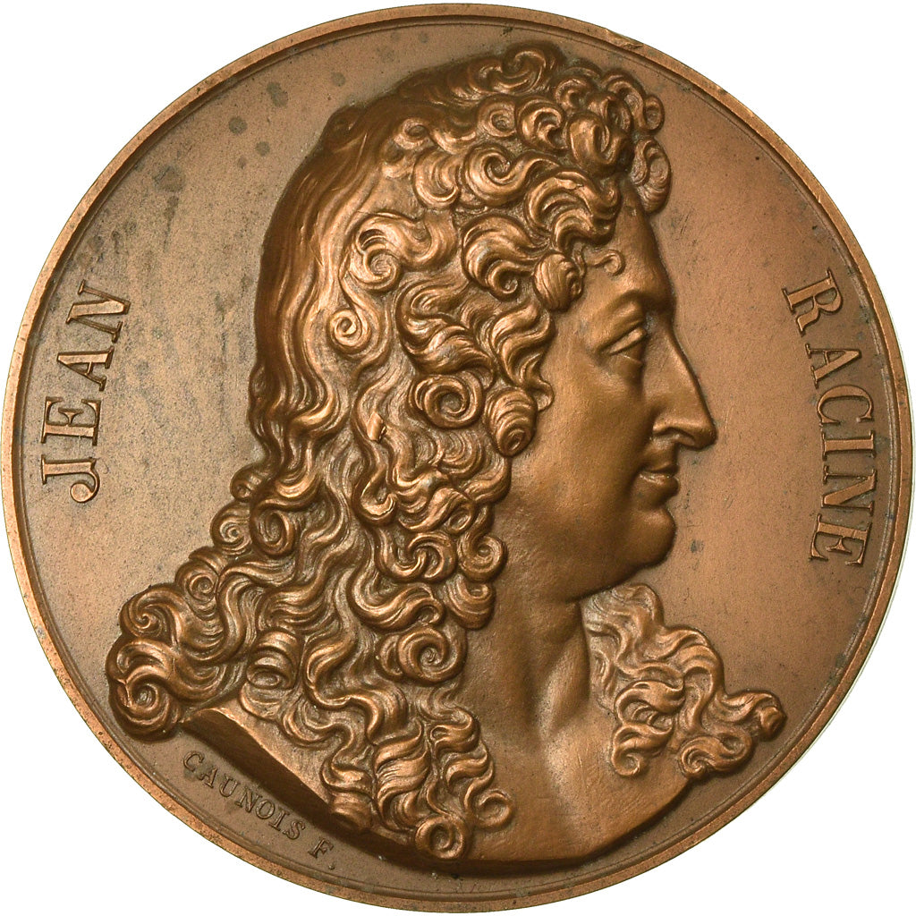 Francja, Medal, Racine et Molière, Sztuka i Kultura, Domard, MS(63), Bronze