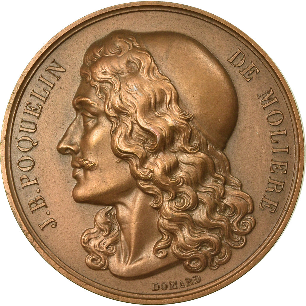 Francja, Medal, Racine et Molière, Sztuka i Kultura, Domard, MS(63), Bronze