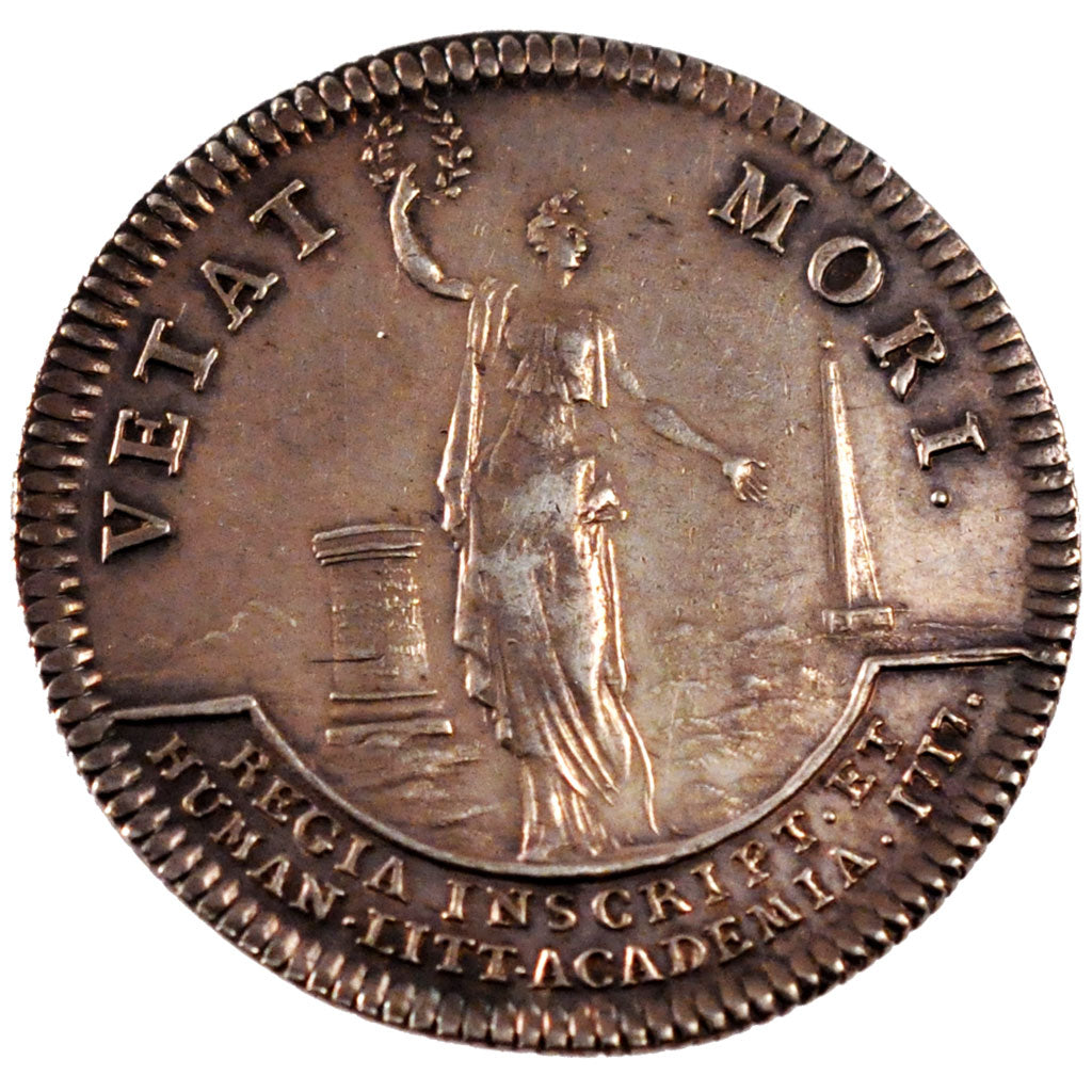 France, Royal, Token, 1717, AU(55-58), Silver, Feuardent #4385, 7.51