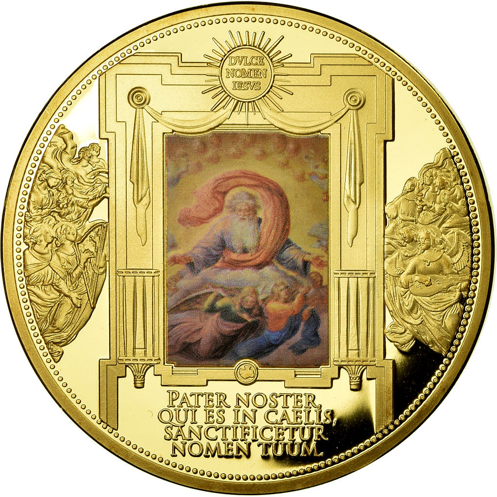 Vatican, Medal, Pater Noster, Civitas Vaticana, MS(65-70), Copper Gilt