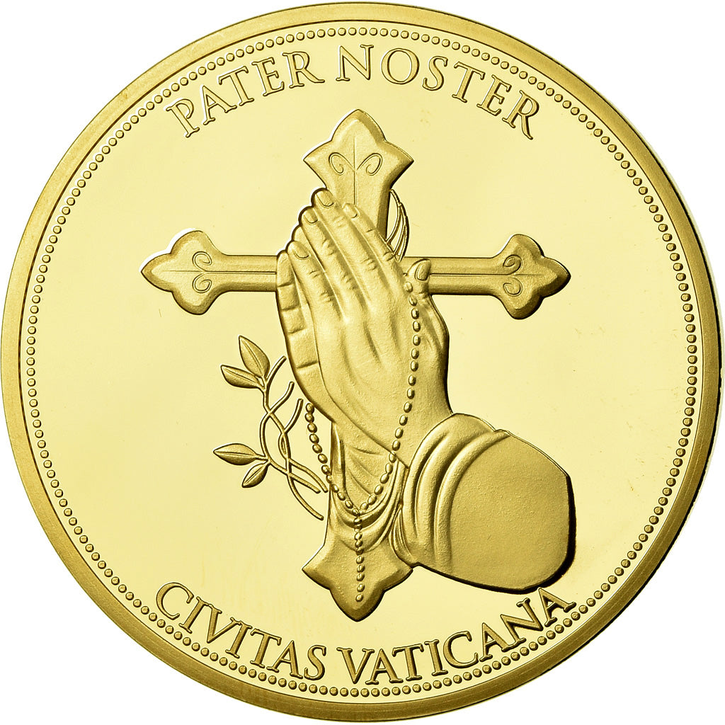 Vatican, Medal, Pater Noster, Civitas Vaticana, MS(65-70), Copper Gilt