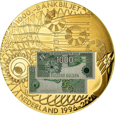 Niederlande, Medaille, 1000 Gulden, UNZ, Copper Gilt