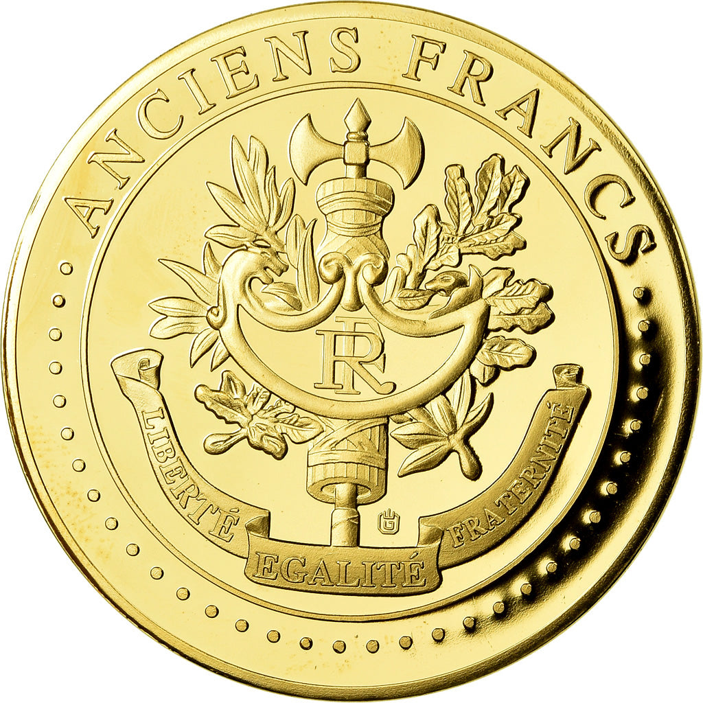 France, Médaille, Les Anciens Francs, billet de 5000 Francs Victoire, FDC