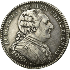 França, Token, Louis XVI, Etats de Bourgogne, 1789, AU(50-53), Prata