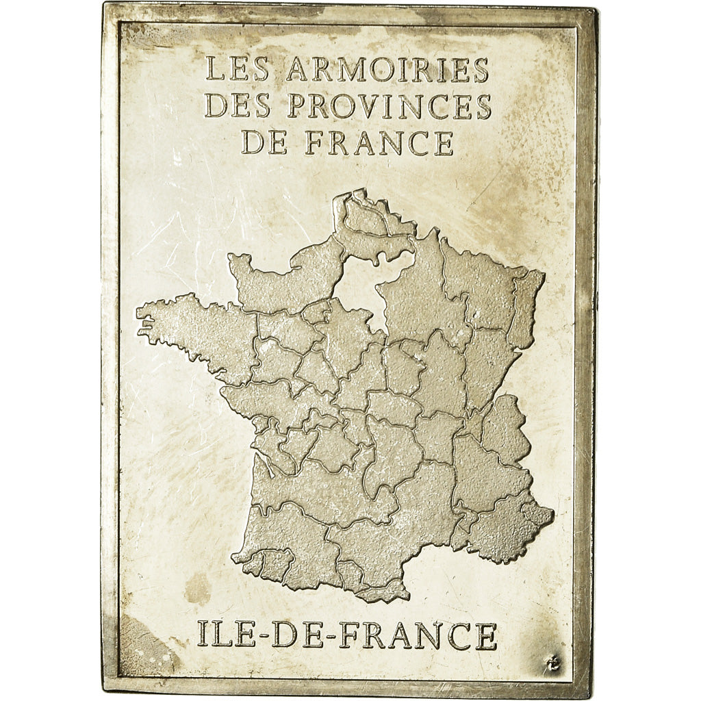 Francja, Medal, Les Armoiries des Provinces de France, Ile-de-France, 1976