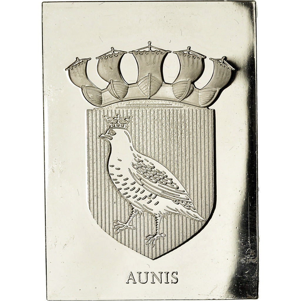 France, Medal, Les Armoiries des Provinces de France, Aunis, 1976, AU(55-58)