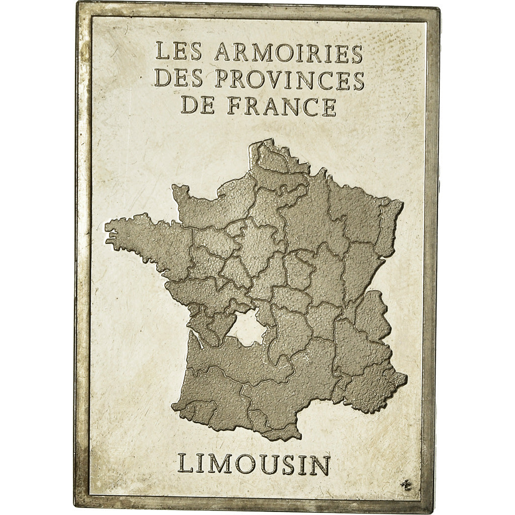 France, Medal, Les Armoiries des Provinces de France, Limousin, 1976, AU(55-58)