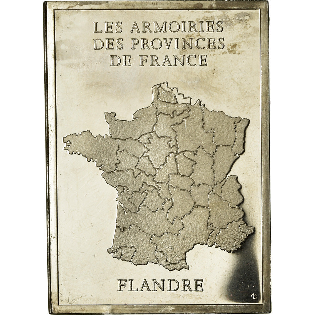 Frankreich, Medaille, Les Armoiries des Provinces de France, Flandre, 1976, VZ