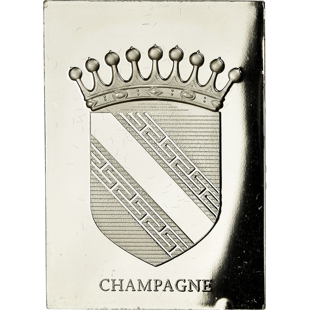 France, Medal, Les Armoiries des Provinces de France, Champagne, 1976
