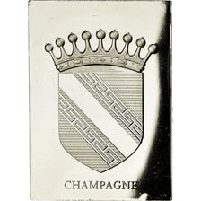 France, Medal, Les Armoiries des Provinces de France, Champagne, 1976