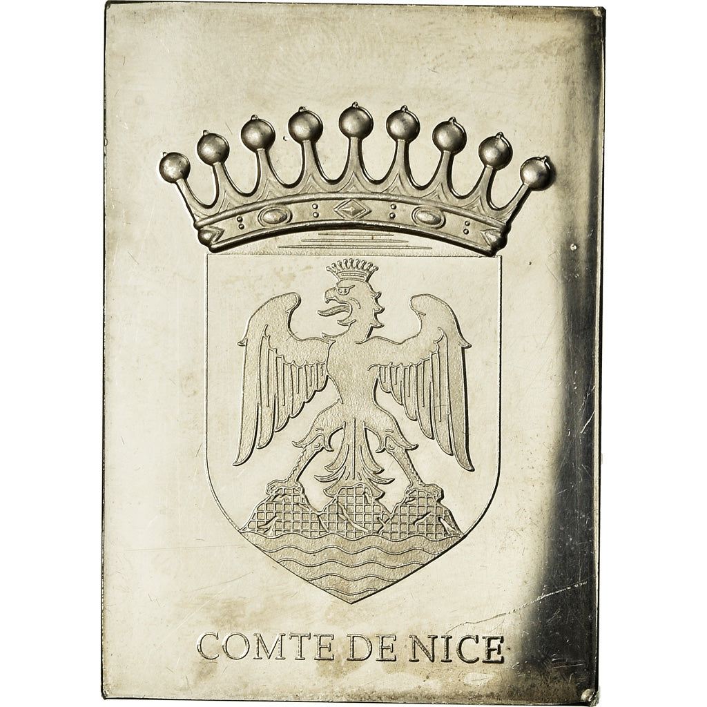 Francia, medaglia, Les Armoiries des Provinces de France, Comté de Nice, 1976