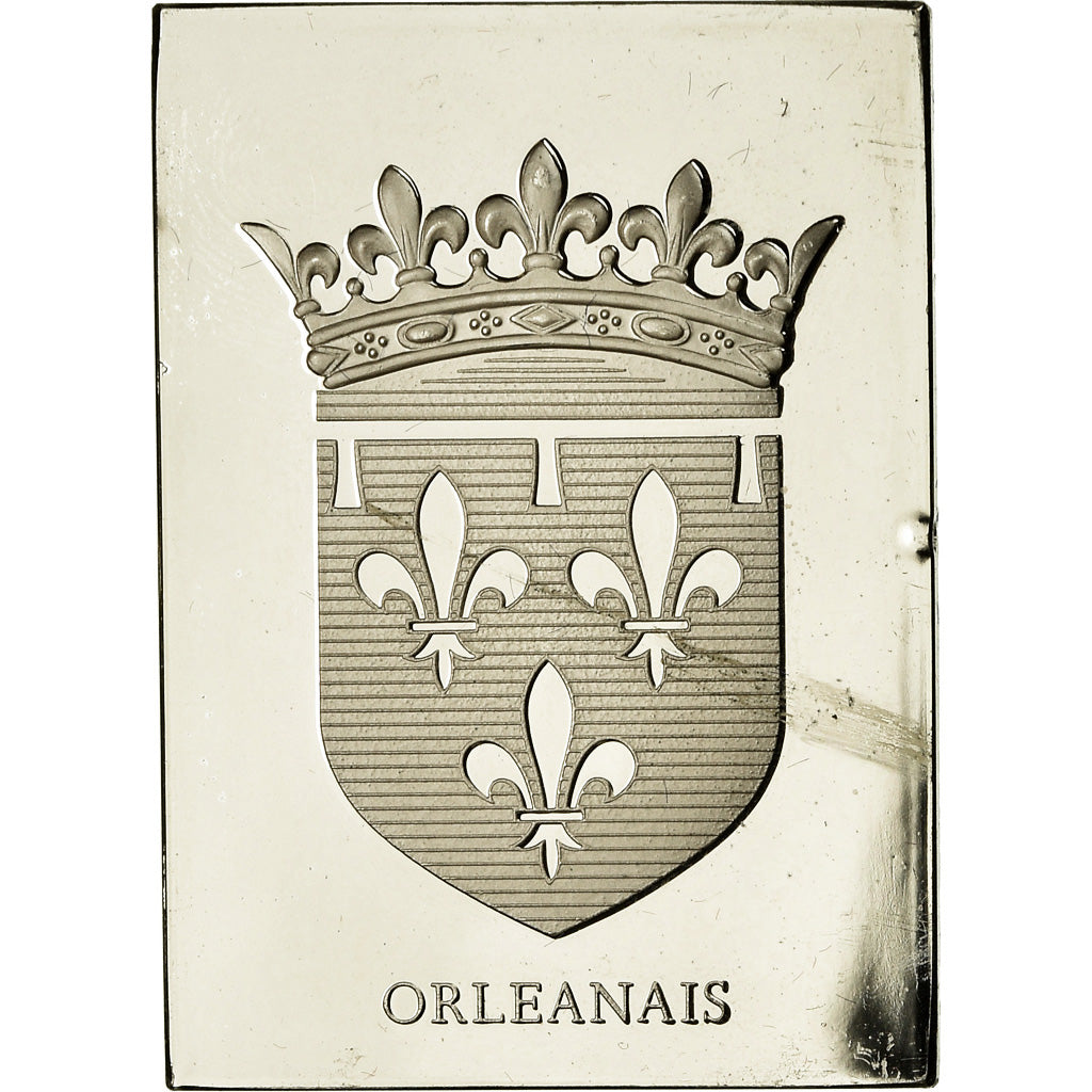 França, Medal, Les Armoiries des Provinces de France, Orléanais, 1976