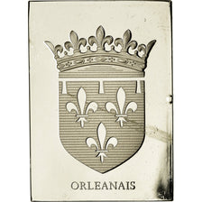 France, Medal, Les Armoiries des Provinces de France, Orléanais, 1976