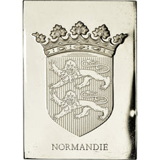 France, Médaille, Les Armoiries des Provinces de France, Normandie, 1976, SUP