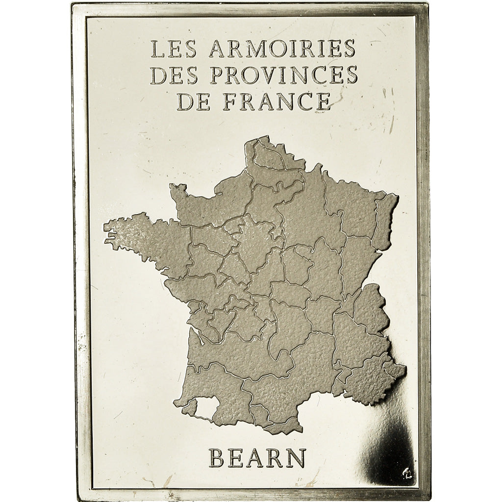 França, Medal, Les Armoiries des Provinces de France, Béarn, 1976, AU(55-58)