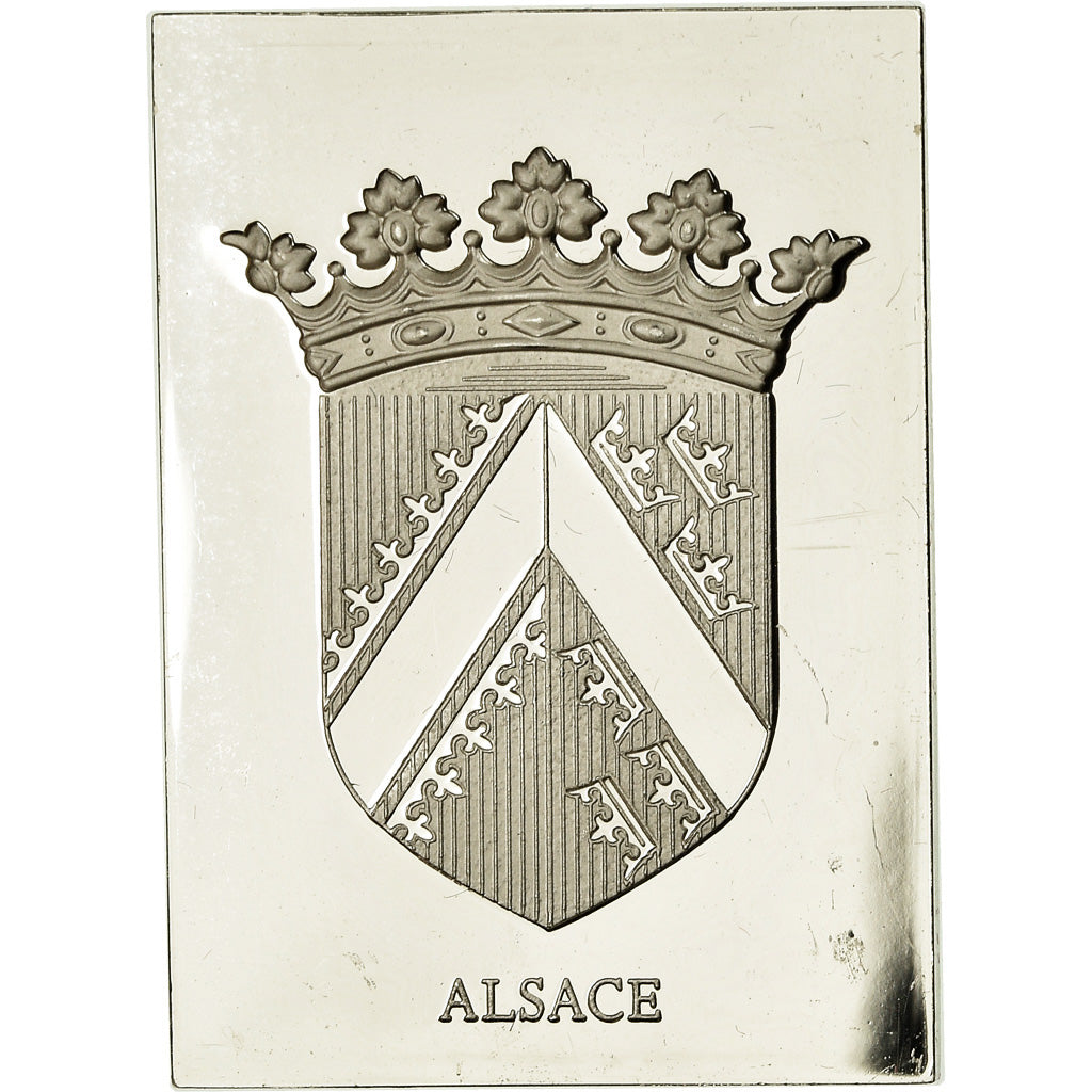 França, Medal, Les Armoiries des Provinces de France, Alsace, 1976, AU(55-58)