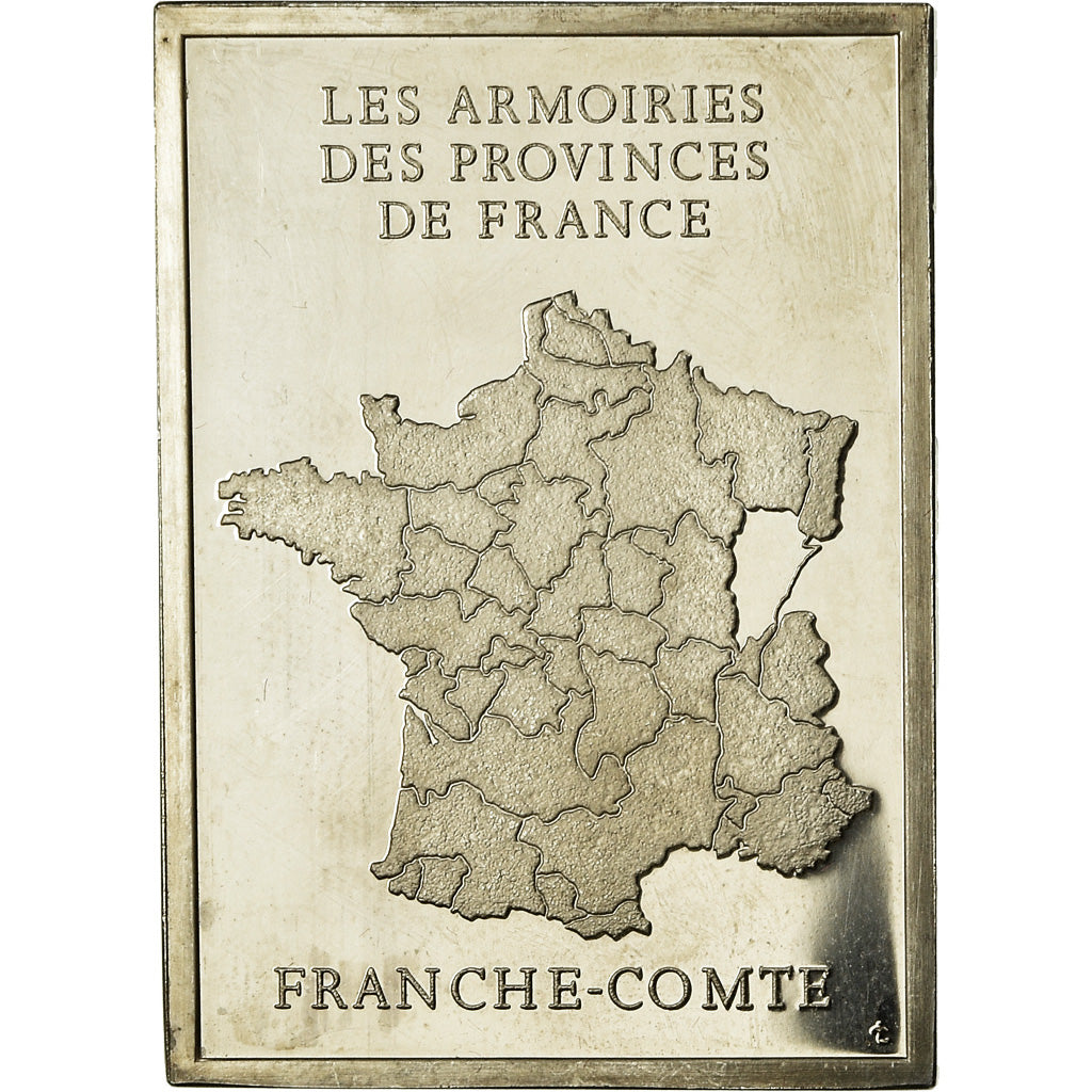 France, Médaille, Les Armoiries des Provinces de France, Franche-Comté, 1976