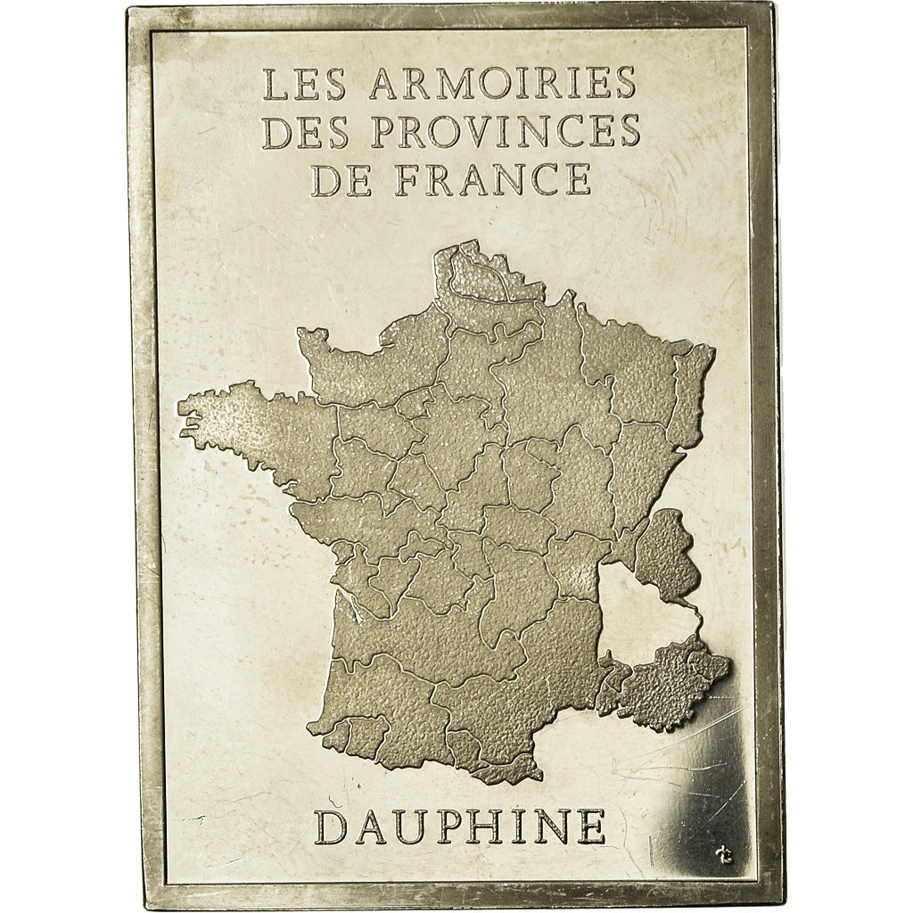 França, Medal, Les Armoiries des Provinces de France, Dauphiné, 1976