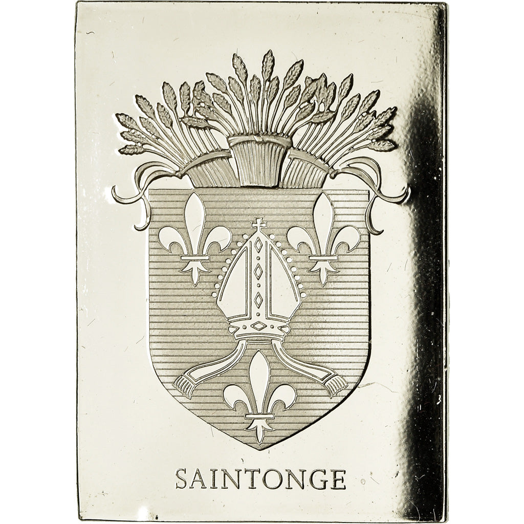 France, Medal, Les Armoiries des Provinces de France, Saintonge, 1976