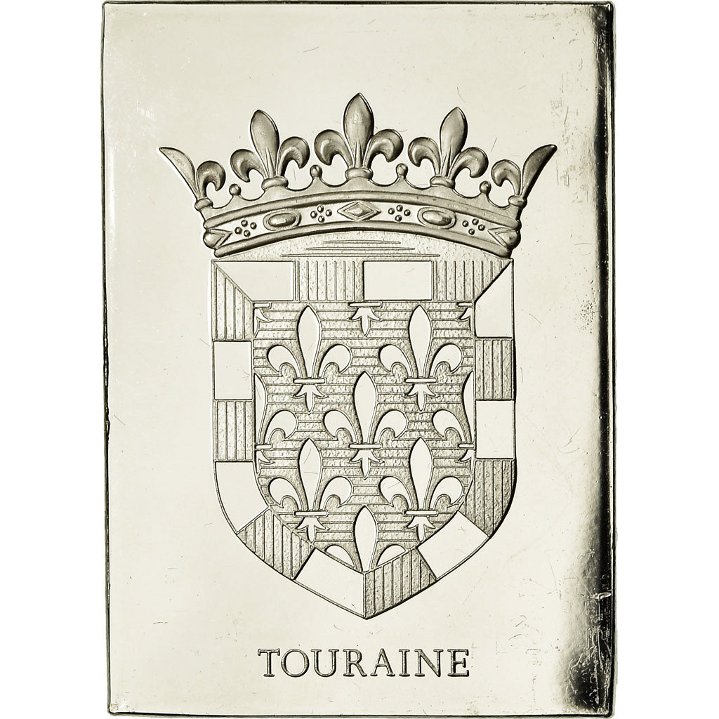 Frankrijk, Medaille, Les Armoiries des Provinces de France, Touraine, 1976, PR