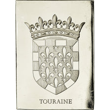 Frankrijk, Medaille, Les Armoiries des Provinces de France, Touraine, 1976, PR