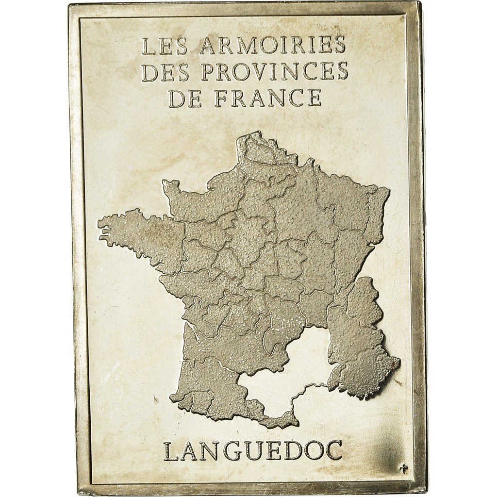 Francja, Medal, Les Armoiries des Provinces de France, Languedoc, 1976