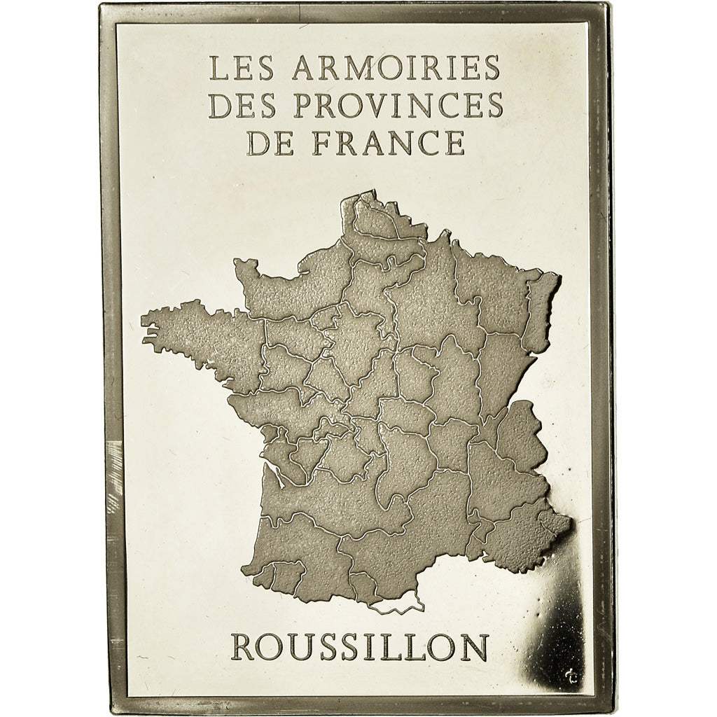 Frankrijk, Medaille, Les Armoiries des Provinces de France, Roussillon, 1976