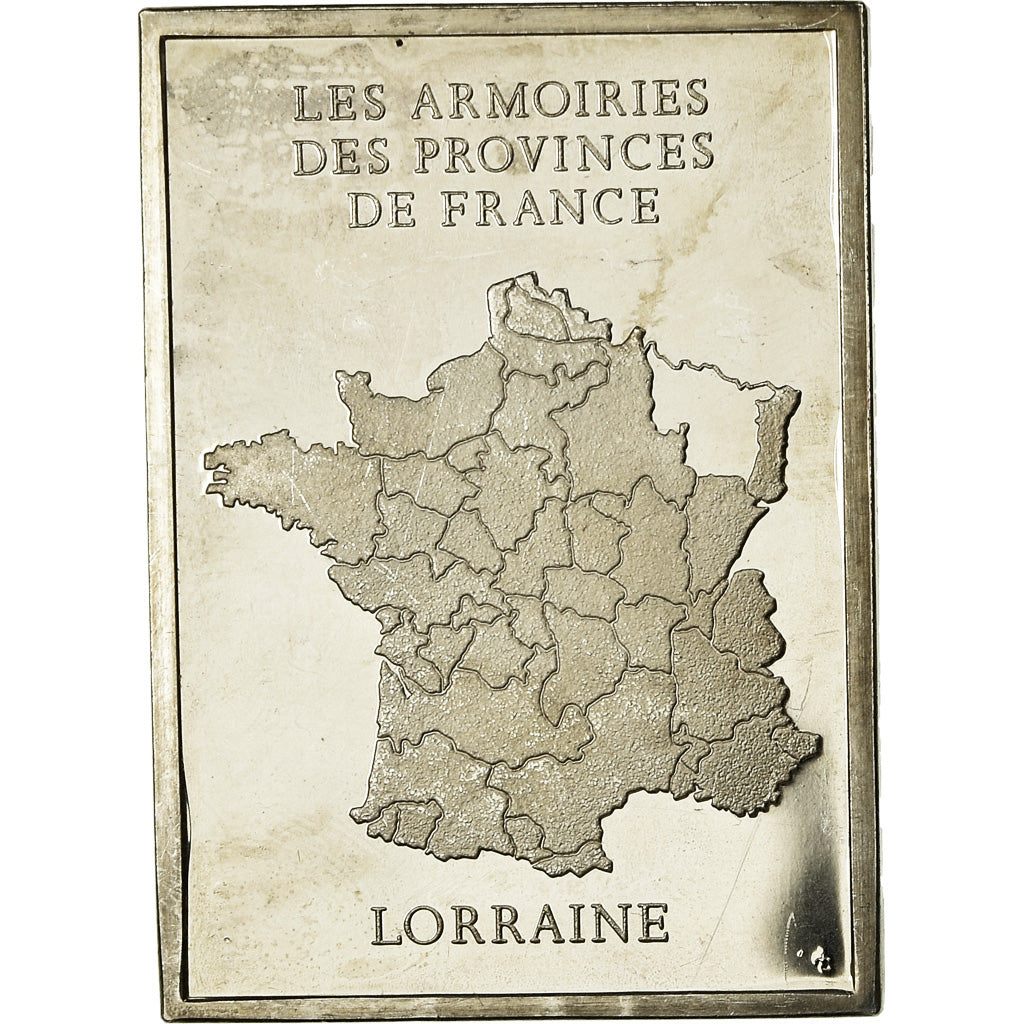 France, Médaille, Les Armoiries des Provinces de France, Lorraine, 1976, SUP