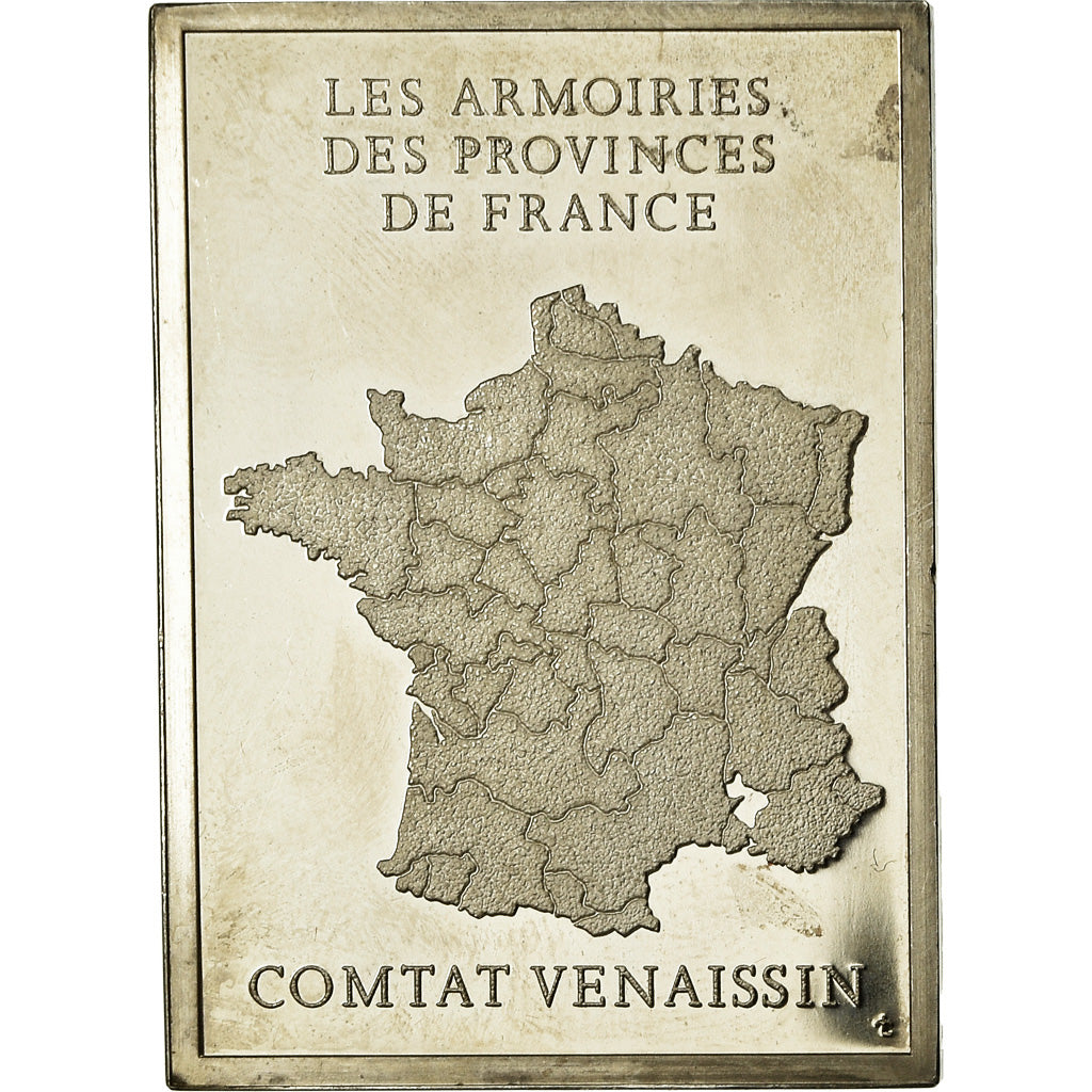 Francja, Medal, Les Armoiries des Provinces de France, Comtat Venaissin, 1976