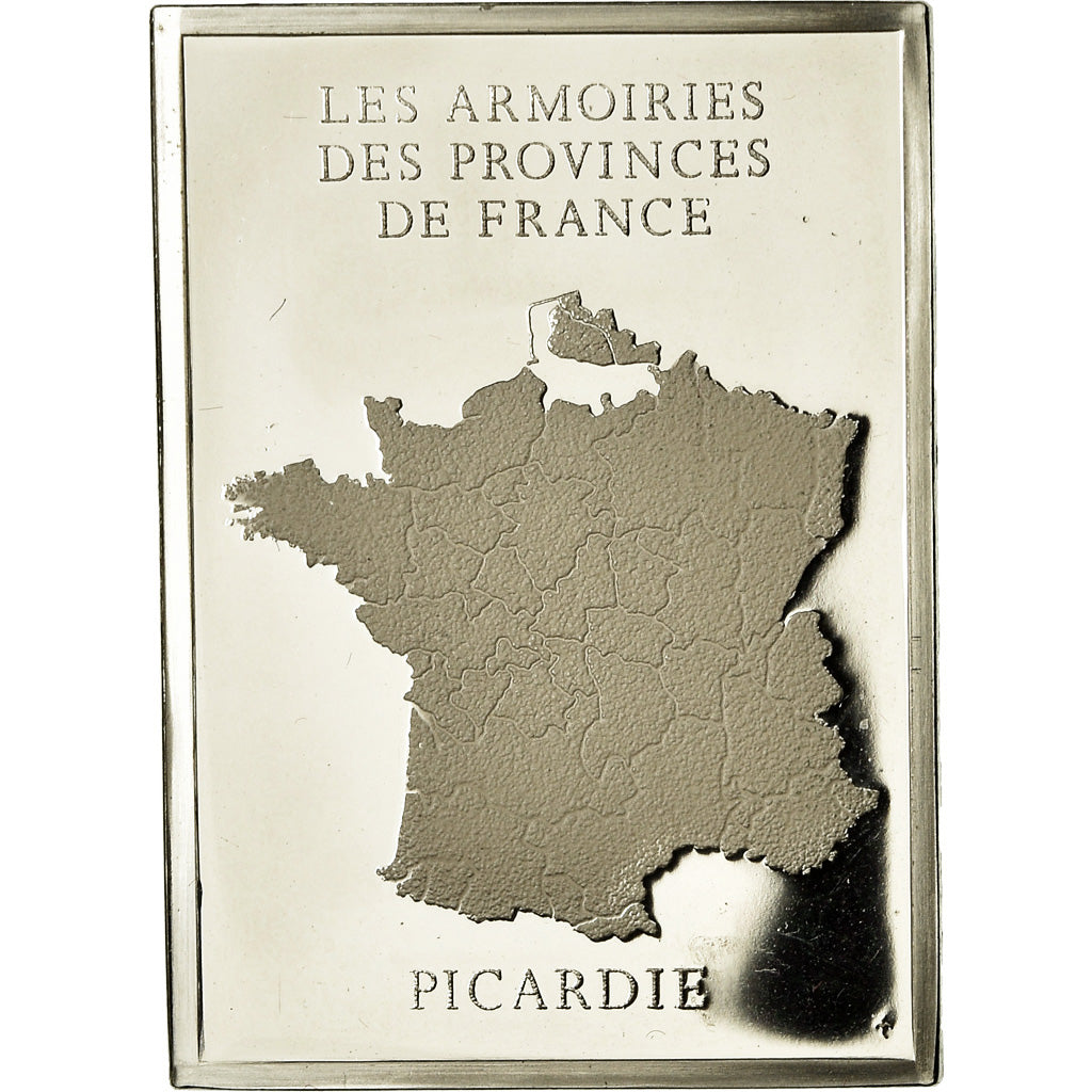 Francja, Medal, Les Armoiries des Provinces de France, Picardie, 1976