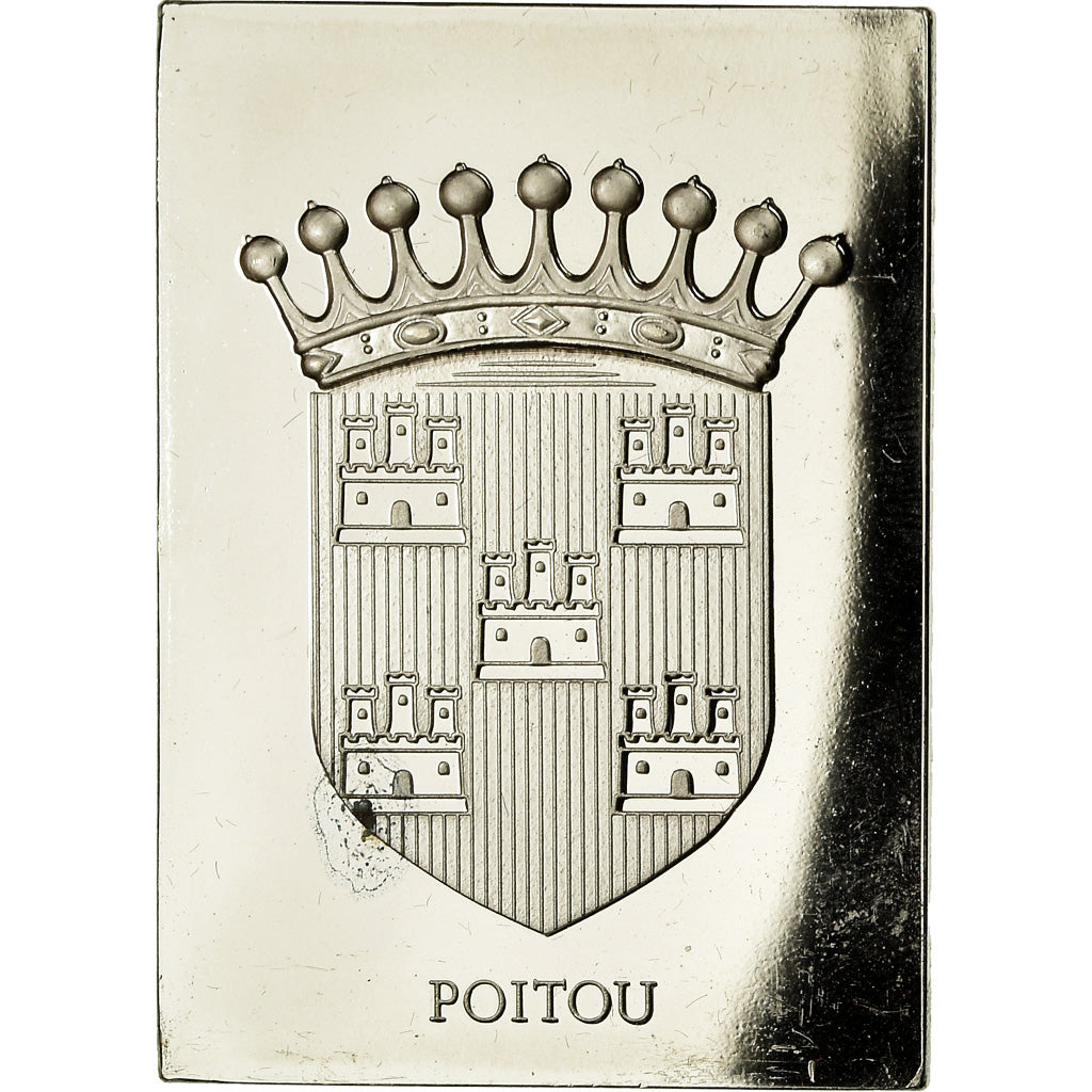 Frankreich, Medaille, Les Armoiries des Provinces de France, Poitou, 1976, VZ