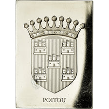 Frankreich, Medaille, Les Armoiries des Provinces de France, Poitou, 1976, VZ