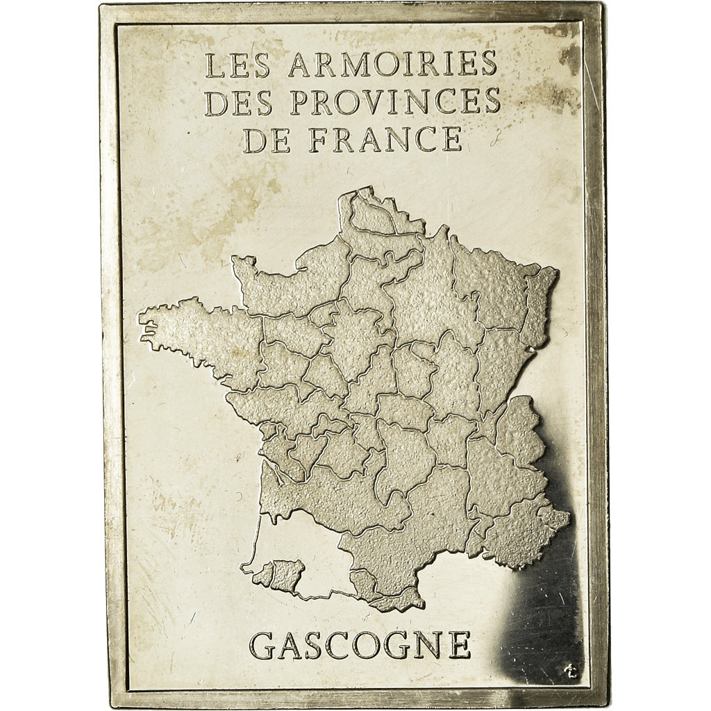 France Medal Les Armoiries des Provinces de France Gascogne 1976 AU(55