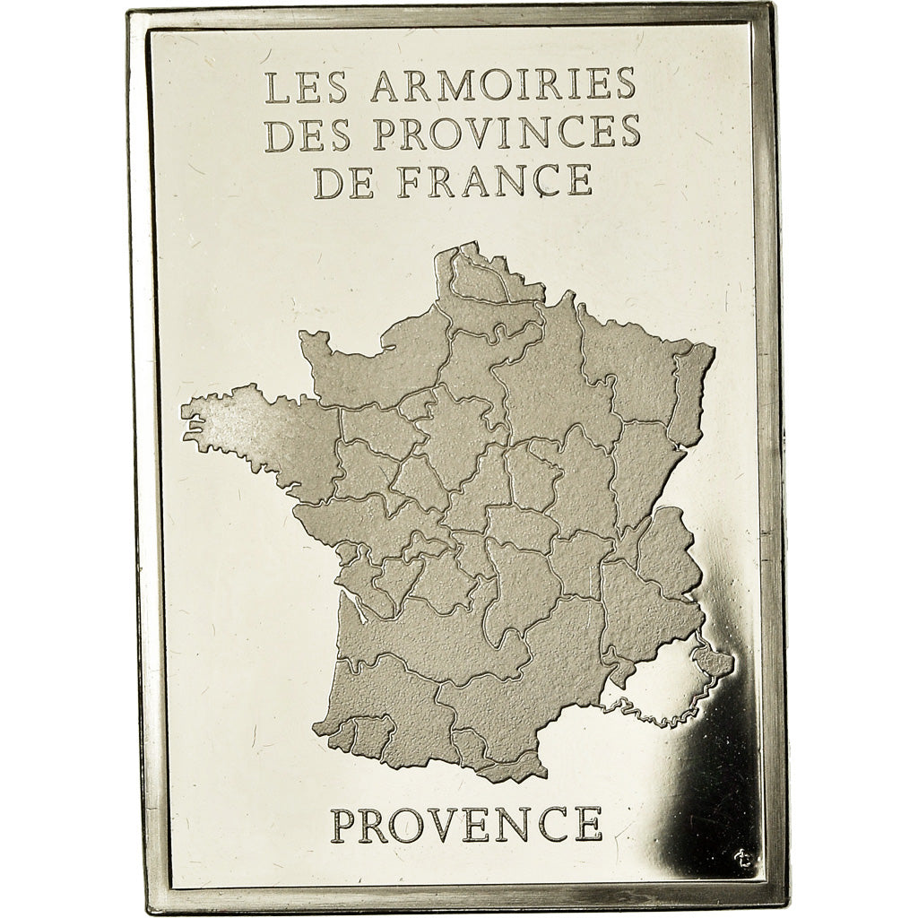 Francja, Medal, Les Armoiries des Provinces de France, Provence, 1976