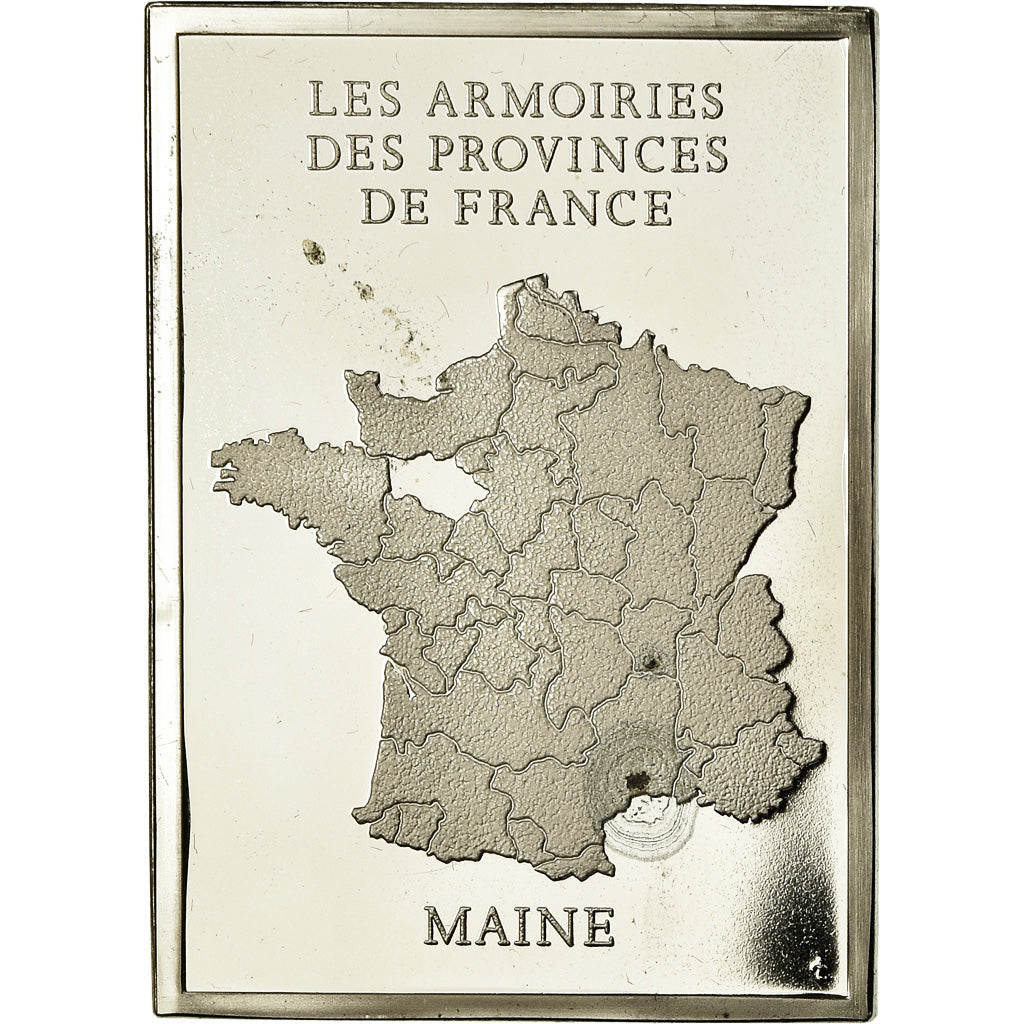 Frankrijk, Medaille, Les Armoiries des Provinces de France, Maine, 1976, PR