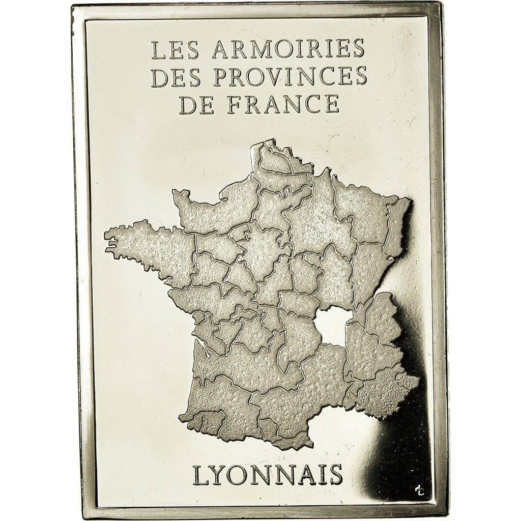 Frankreich, Medaille, Les Armoiries des Provinces de France, Lyonnais, 1976, VZ