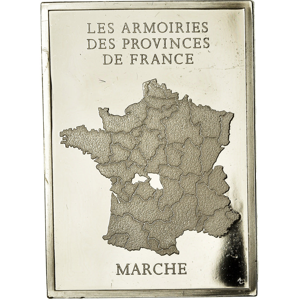 Francia, medaglia, Les Armoiries des Provinces de France, Marche, 1976, SPL-