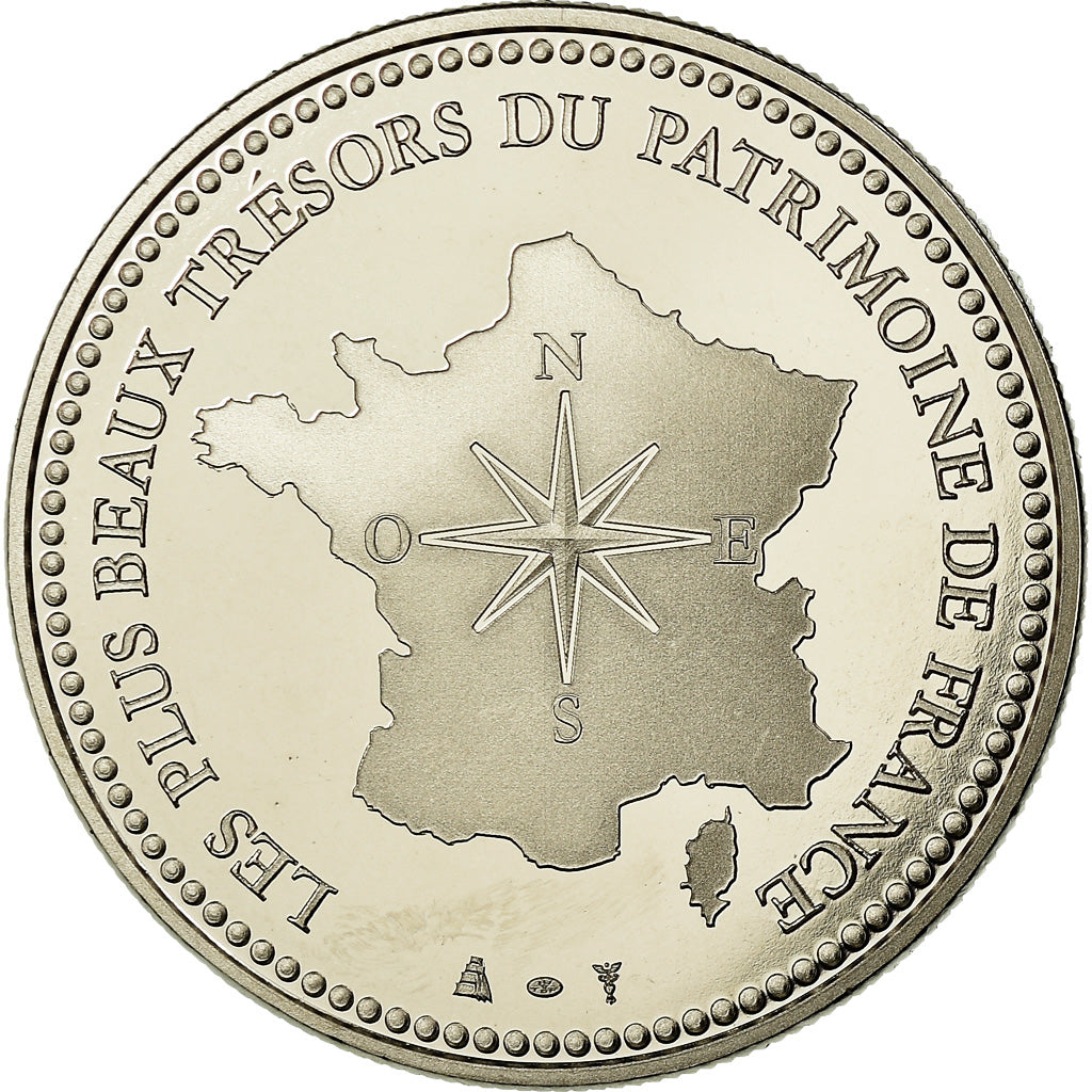 França, Medal, Château de Chambord, Artes e Cultura, MS(65-70), Cobre-níquel