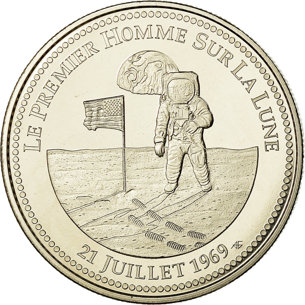 Francja, Medal, Apollo 11, Le Premier Homme sur la Lune, MS(65-70)