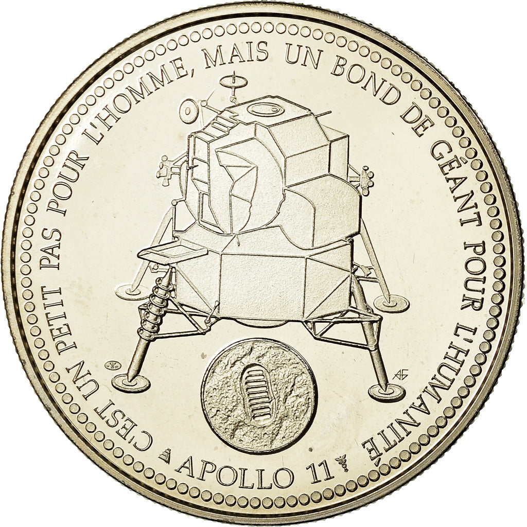 Francja, Medal, Apollo 11, Le Premier Homme sur la Lune, MS(65-70)
