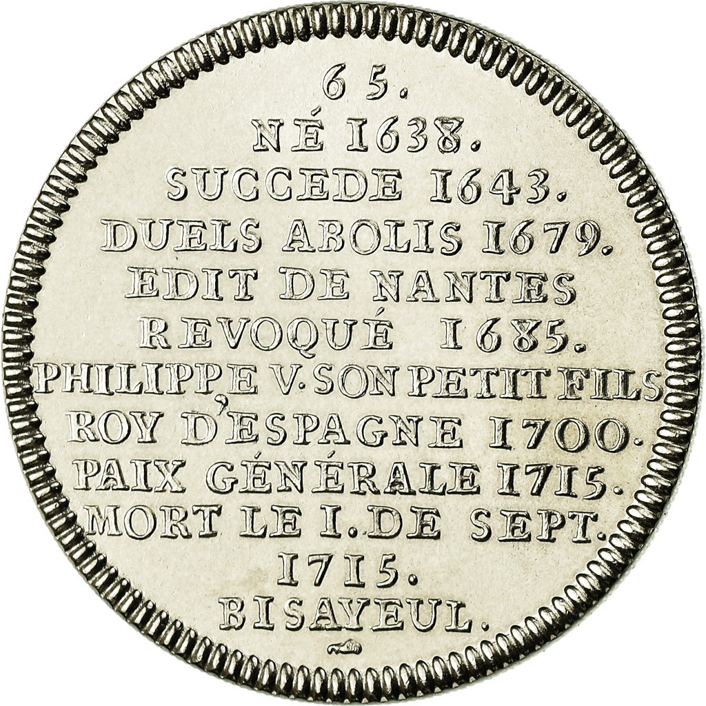 France, Médaille, Louis XIV, Roi de France et de Navarre, FDC, Copper-nickel