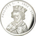 França, Medal, Les Rois de France, Philippe Ier, MS(65-70), Prata Cromada a