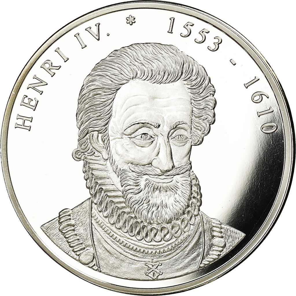 Francia, medaglia, Les rois de France, henri IV, FDC, Copper Plated Silver