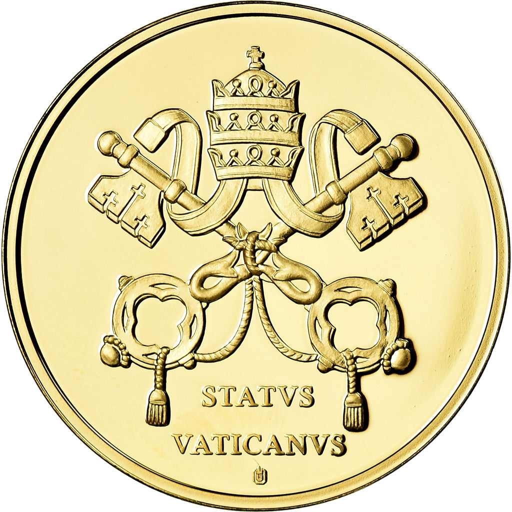 Vatican, Medal, Le Pape François, 2013, MS(65-70), Copper Gilt
