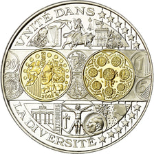 France, Medal, Histoire Monétaire, Unité dans la Diversité, MS(65-70), Silver